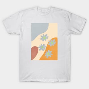 Abstract Floral Print, PasteL, Modern, Minimalist, Scandi Artwork T-Shirt